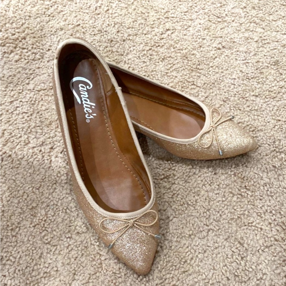 Candies Gold Flats
